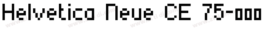 Helvetica Neue CE 75字体转换